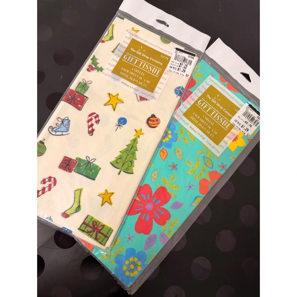 Vintage‎ Tissue Paper 8 Pack Bundle
